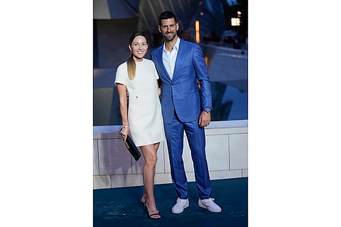 Jelena Djokovic and Novak Djokovic